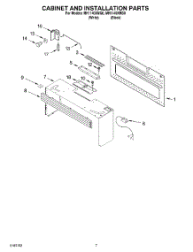06 - Cabinet And Installation Parts parts for Whirlpool Microwave MH1140XMB0 from AppliancePartsPros.com