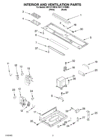 03 - Interior And Ventilation Parts parts for Whirlpool Microwave MH1141XMQ0 from AppliancePartsPros.com