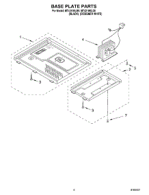 06 - Base Plate Parts parts for Whirlpool Microwave MT4210SLB0 from AppliancePartsPros.com