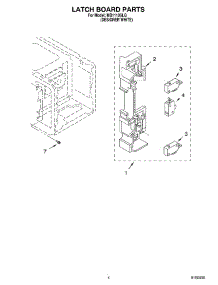 04 - Latch Board Parts parts for Whirlpool Microwave MB1110SLQ from AppliancePartsPros.com
