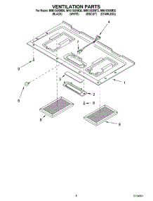 07 - Ventilation parts for Whirlpool Microwave MH6150XMS0 from AppliancePartsPros.com