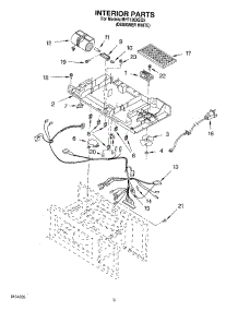 05 - Interior parts for Whirlpool Microwave MH7130XEQ3 from AppliancePartsPros.com