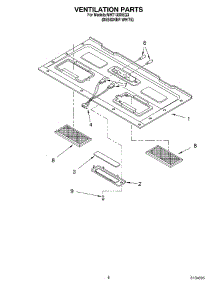 07 - Ventilation parts for Whirlpool Microwave MH7130XEQ3 from AppliancePartsPros.com