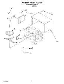 03 - Oven Cavity parts for Whirlpool Microwave MT1145SLB0 from AppliancePartsPros.com