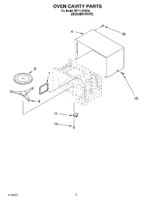03 - Oven Cavity parts for Whirlpool Microwave MT1111SKQ0 from AppliancePartsPros.com