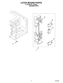 04 - Latch Board parts for Whirlpool Microwave MT1111SKQ0 from AppliancePartsPros.com