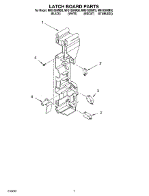 06 - Latch Board parts for Whirlpool Microwave MH6150XMQ0 from AppliancePartsPros.com