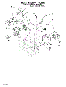 05 - Oven Interior parts for Whirlpool Microwave MT3105SHB1 from AppliancePartsPros.com