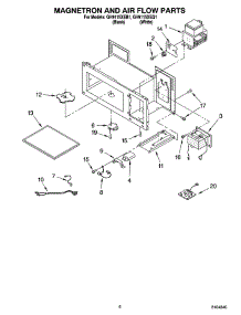 05 - Magnetron And Air Flow Parts parts for Whirlpool Microwave GH9115XEB1 from AppliancePartsPros.com