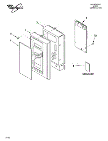 Control Panel / Literature parts for Whirlpool Microwave MH6150XHT1 from AppliancePartsPros.com
