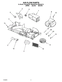 04 - Air Flow parts for Whirlpool Microwave GH9185XLB0 from AppliancePartsPros.com