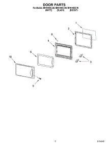 02 - Door parts for Whirlpool Microwave MH9180XLB0 from AppliancePartsPros.com
