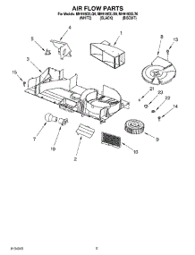 04 - Air Flow parts for Whirlpool Microwave MH9180XLT0 from AppliancePartsPros.com