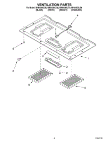 07 - Ventilation parts for Whirlpool Microwave MH6150XLT0 from AppliancePartsPros.com