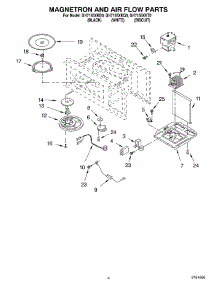 04 - Magnetron And Air Flow parts for Whirlpool Microwave GH7155XKQ0 from AppliancePartsPros.com