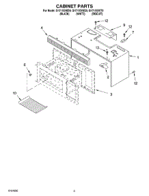 03 - Cabinet parts for Whirlpool Microwave GH7155XKB0 from AppliancePartsPros.com