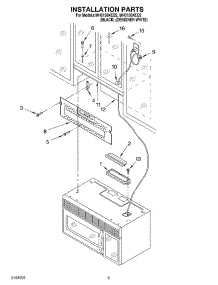 08 - Installation parts for Whirlpool Microwave MH6130XEB2 from AppliancePartsPros.com