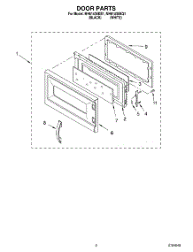 02 - Door parts for Whirlpool Microwave MH6140XKQ1 from AppliancePartsPros.com