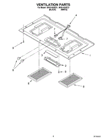 07 - Ventilation parts for Whirlpool Microwave MH6140XKB1 from AppliancePartsPros.com
