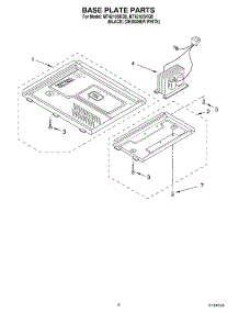 06 - Base Plate parts for Whirlpool Microwave MT4210SKQ0 from AppliancePartsPros.com