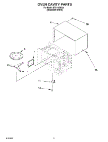03 - Oven Cavity parts for Whirlpool Microwave MT1110SKQ0 from AppliancePartsPros.com