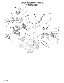 05 - Oven Interior parts for Whirlpool Microwave MT1110SKQ0 from AppliancePartsPros.com