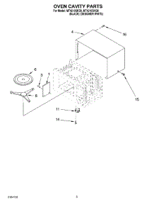 03 - Oven Cavity parts for Whirlpool Microwave MT4210SKB0 from AppliancePartsPros.com