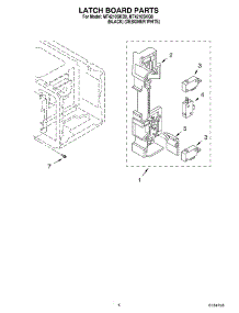 04 - Latch Board parts for Whirlpool Microwave MT4210SKB0 from AppliancePartsPros.com