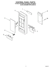 02 - Control Panel parts for Whirlpool Microwave MT4140SKB0 from AppliancePartsPros.com