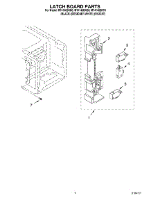04 - Latch Board parts for Whirlpool Microwave MT4140SKT0 from AppliancePartsPros.com