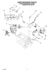 05 - Oven Interior parts for Whirlpool Microwave MT4070SKB0 from AppliancePartsPros.com