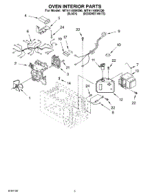 05 - Oven Interior parts for Whirlpool Microwave MT4110SKB0 from AppliancePartsPros.com