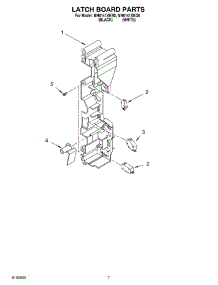 06 - Latch Board parts for Whirlpool Microwave MH6141XKB0 from AppliancePartsPros.com