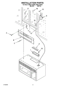 08 - Installation parts for Whirlpool Microwave MH6141XKB0 from AppliancePartsPros.com