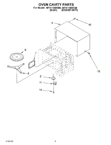 03 - Oven Cavity parts for Whirlpool Microwave MT4110SKQ0 from AppliancePartsPros.com