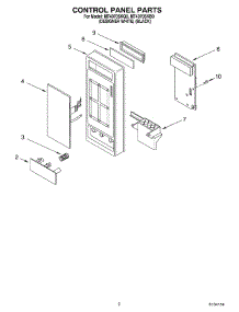 02 - Control Panel parts for Whirlpool Microwave MT4070SKQ0 from AppliancePartsPros.com