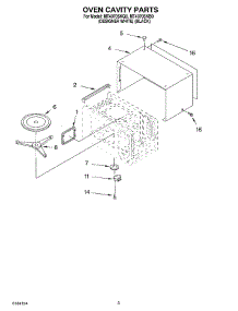 03 - Oven Cavity parts for Whirlpool Microwave MT4070SKQ0 from AppliancePartsPros.com