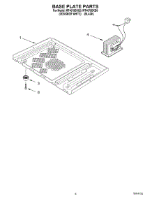 06 - Base Plate parts for Whirlpool Microwave MT4078SKB0 from AppliancePartsPros.com