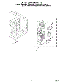 04 - Latch Board Parts parts for Whirlpool Microwave GT4185SKQ0 from AppliancePartsPros.com