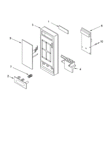 Control Panel parts for Whirlpool Microwave MT4110XKB0 from AppliancePartsPros.com