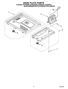 06 - Base Plate Parts parts for Whirlpool Microwave GT4185SKQ0 from AppliancePartsPros.com