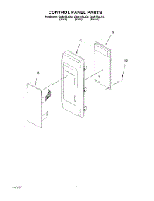 06 - Control Panel parts for Whirlpool Microwave GM8155XJQ0 from AppliancePartsPros.com