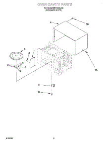 03 - Oven Cavity parts for Whirlpool Microwave MT0150SJQ0 from AppliancePartsPros.com