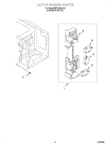 04 - Latch Board parts for Whirlpool Microwave MT0150SJQ0 from AppliancePartsPros.com