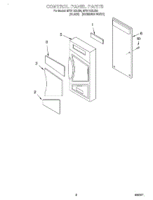 02 - Control Panel parts for Whirlpool Microwave MT2115SJB0 from AppliancePartsPros.com
