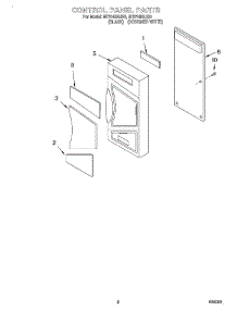 02 - Control Panel parts for Whirlpool Microwave MT2145SJB0 from AppliancePartsPros.com