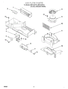 04 - Air Flow parts for Whirlpool Microwave MH6140XFB1 from AppliancePartsPros.com