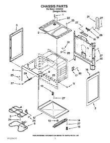 03 - Chassis Parts parts for Whirlpool Range IVE30100 from AppliancePartsPros.com
