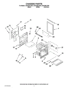 04 - Chassis Parts parts for Whirlpool Range GGG390LXQ00 from AppliancePartsPros.com