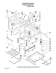 03 - Chassis Parts parts for Whirlpool Range WDE350LVS01 from AppliancePartsPros.com
